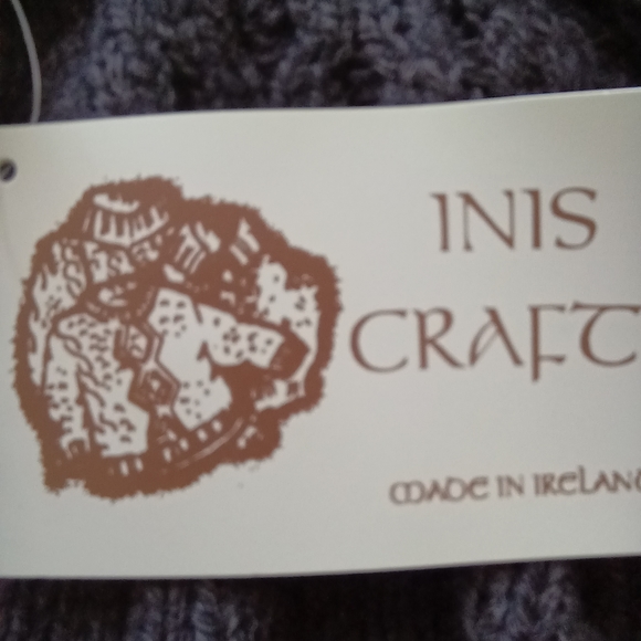 INIS CRAFTS MERINO WOOL ZIP SWEATER NWT LARGE - Picture 15 of 16